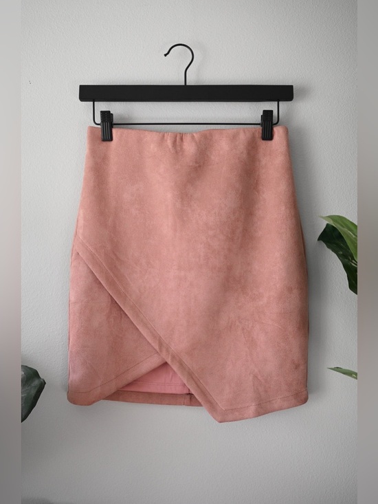 SEEK THE LABEL Dresses & Skirts - Seek The Label Pink  Suede Mini Skirt